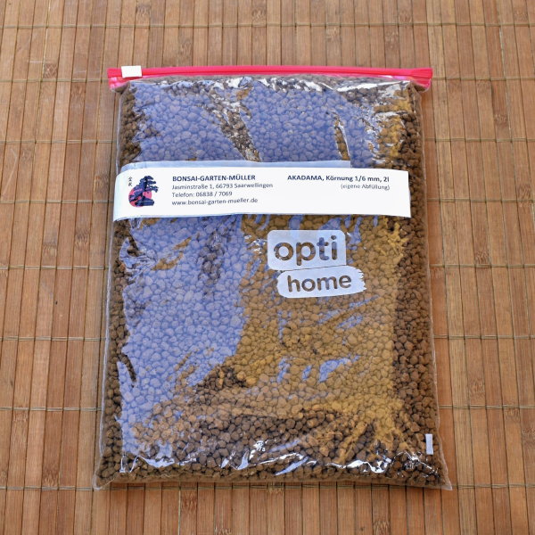 Akadama, Lehmgranulat Ibaraki 2 l, Körnung 1/6, eigene Abfüllung, für Bonsai